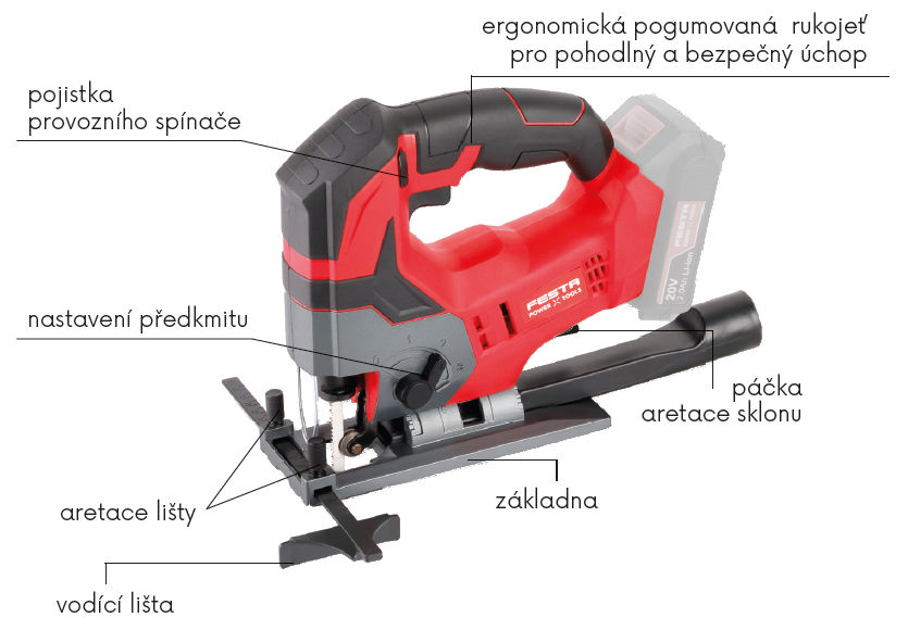 AKU přímočará FESTA pila detail